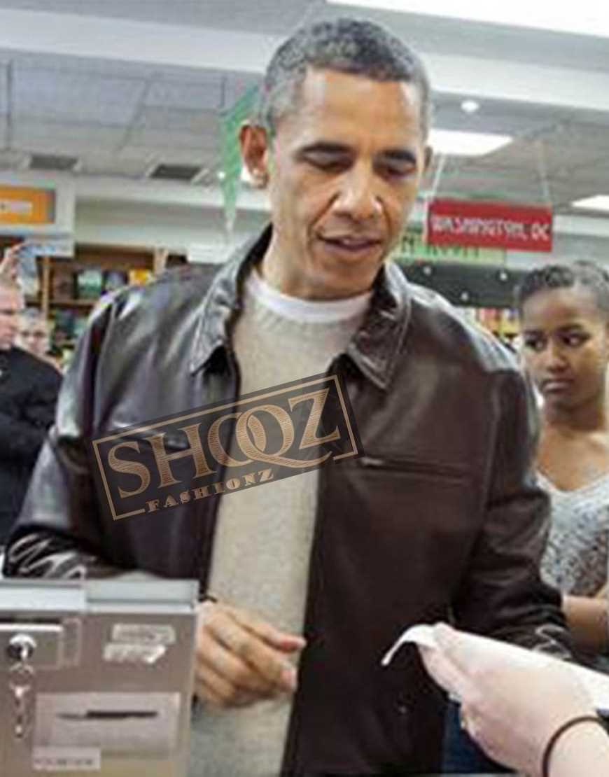 President Barack Obama Leather Jacket